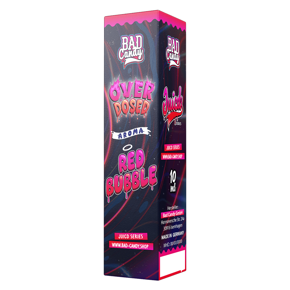Bad Candy Longfill - Red Bubble - Overdosed 10ml Aroma in 60 ml Flasche