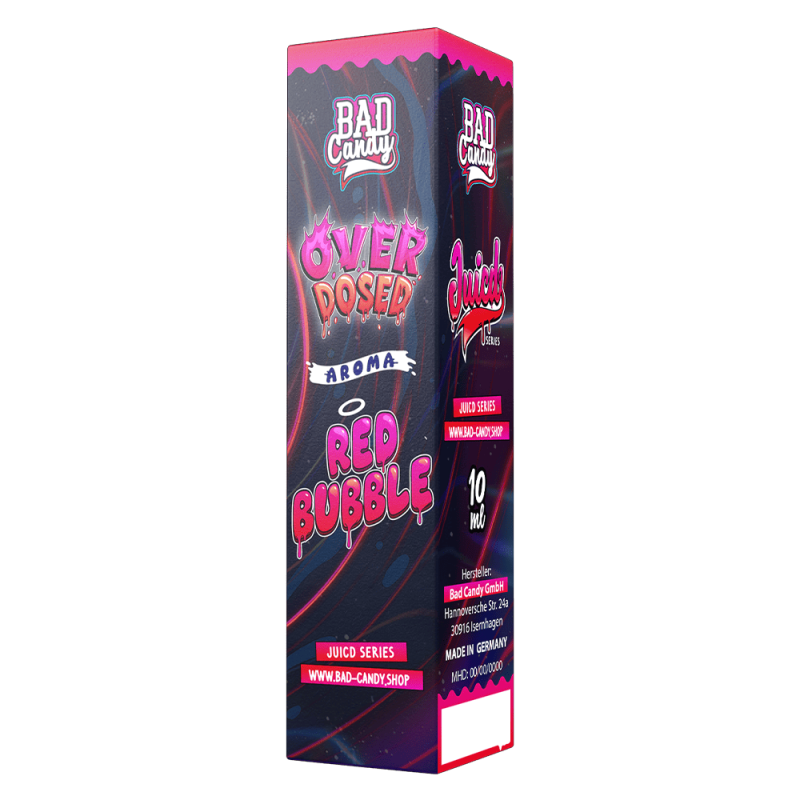 Bad Candy Longfill - Red Bubble - Overdosed 10ml Aroma in 60 ml Flasche