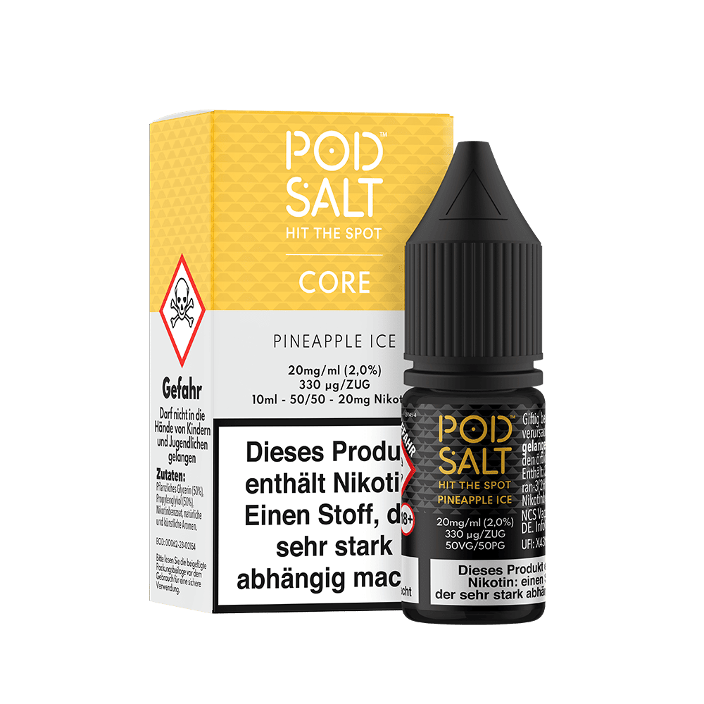 Pod Salt Core Nikotinsalz - Pineapple Ice - Liquid 10ml 20mg