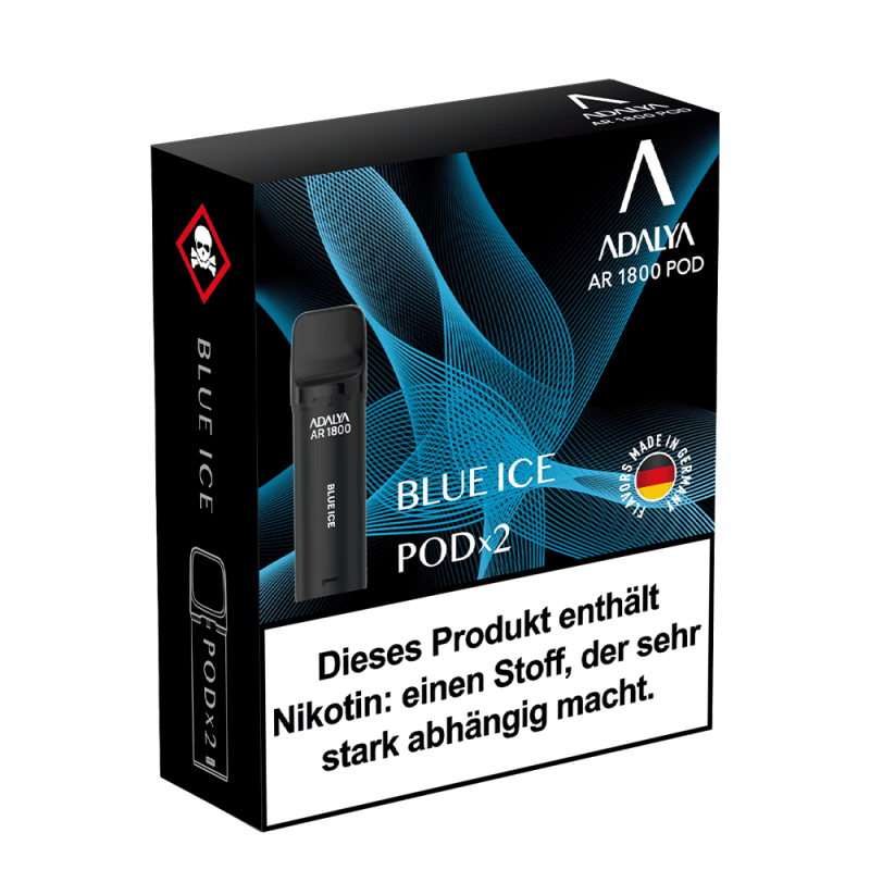2x Adalya AR1800 - Blue Ice - 20mg Nikotinsalz 2ml