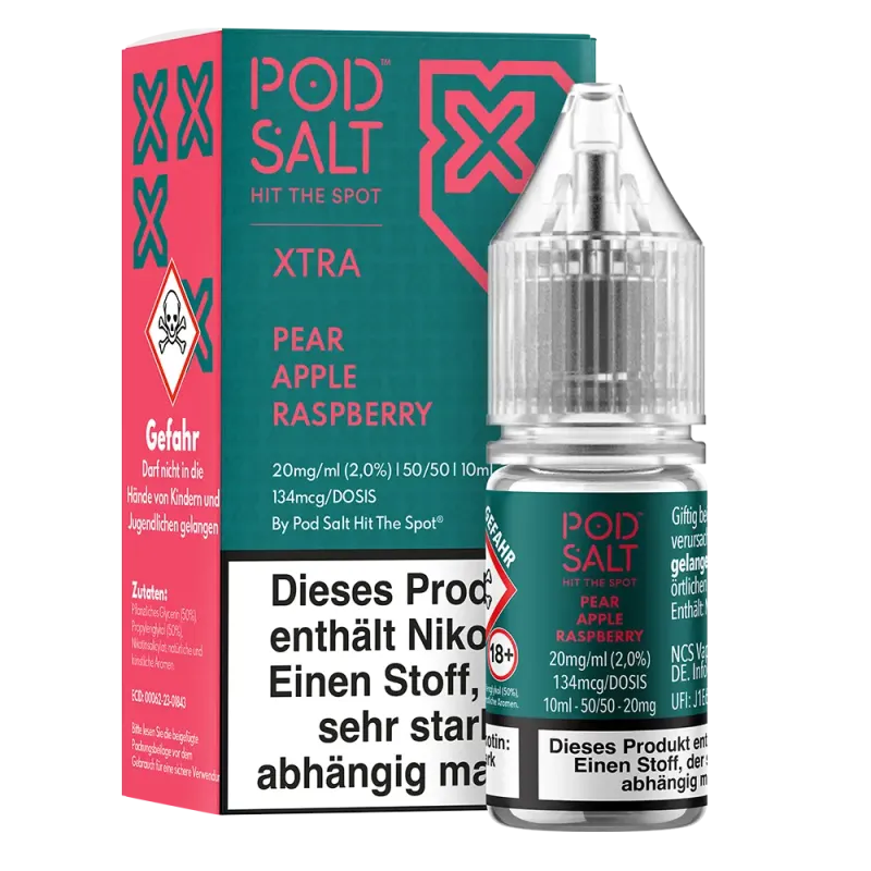 Pod Salt Xtra Nikotinsalz - Pear Apple Raspberry - Liquid 20mg 10ml