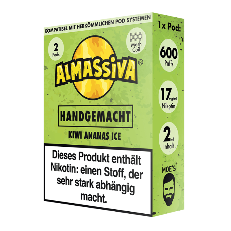 2x Almassiva Einweg Pod - Handgemacht - 17mg 2ml