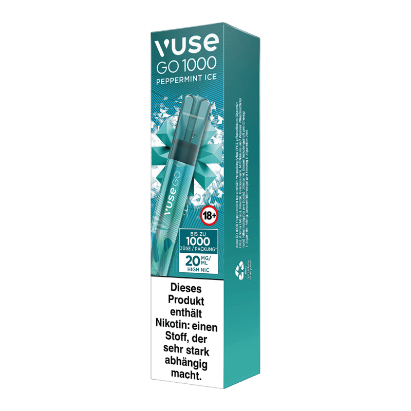 Vuse GO 1000 Peppermint Ice 20mg Einweg E-Zigarette