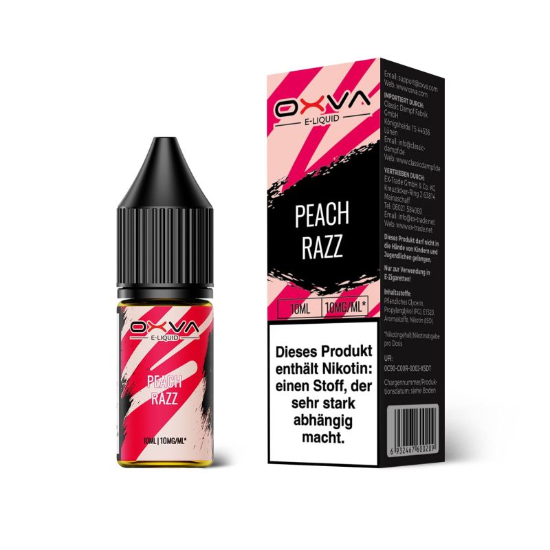 OXVA E-Liquid Nikotinsalz - Peach Razz - 10ml Liquid