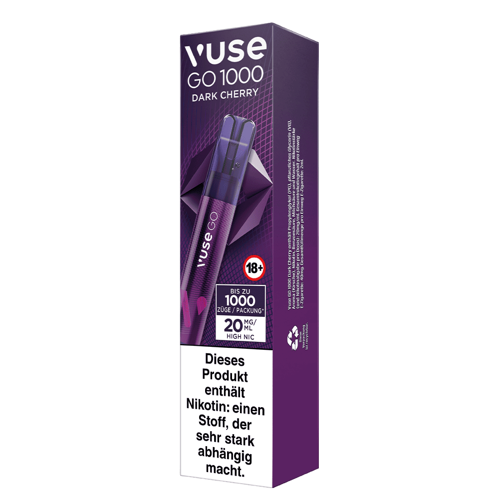 Vuse GO 1000 Dark Cherry 20mg Einweg E-Zigarette