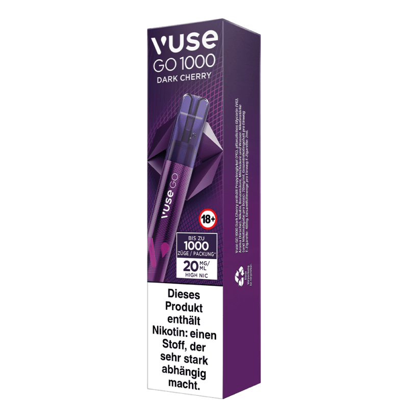 Vuse GO 1000 Dark Cherry 20mg Einweg E-Zigarette