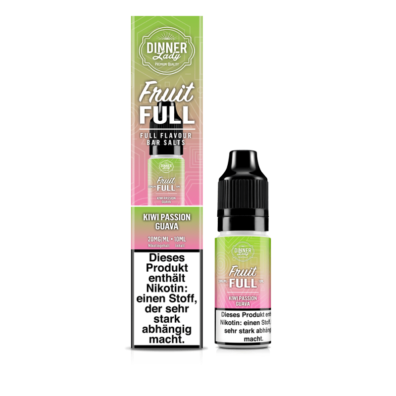 Dinner Lady Fruit Full Nikotinsalz - Kiwi Passion Guava - 10ml Liquid 20mg