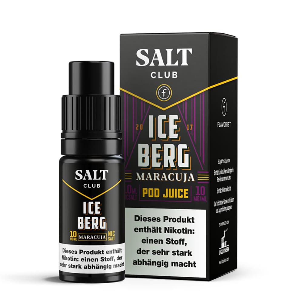 Salt Club Nikotinsalz - Flavorist Iceberg Maracuja - Liquid 10ml