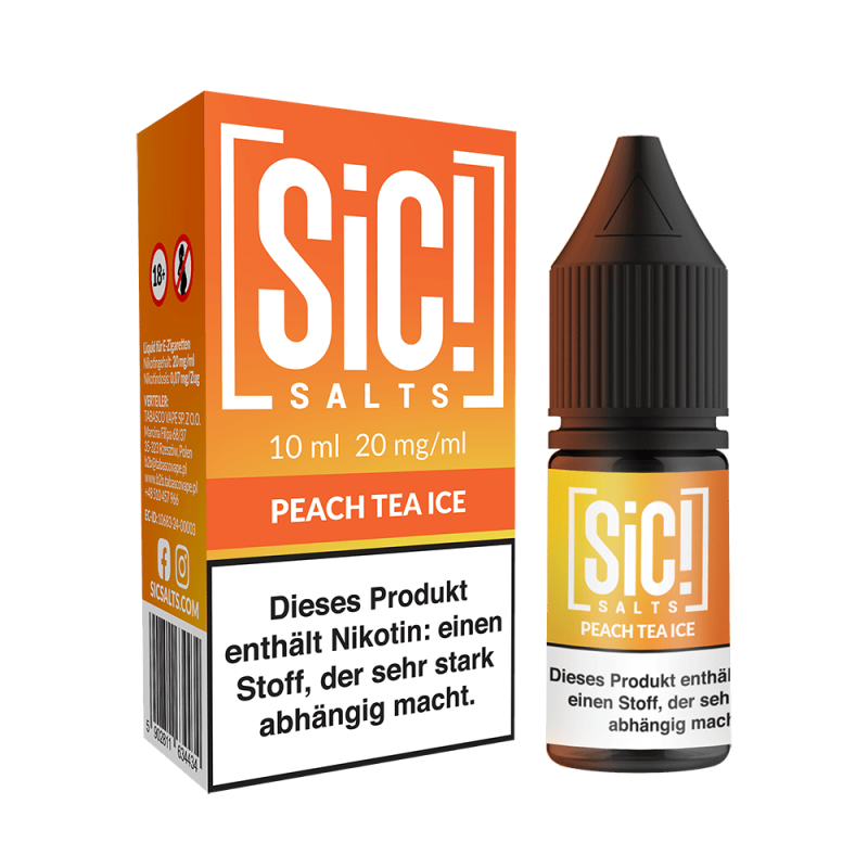SIC Nikotinsalz - Peach Tea Ice -10ml Liquid 20mg