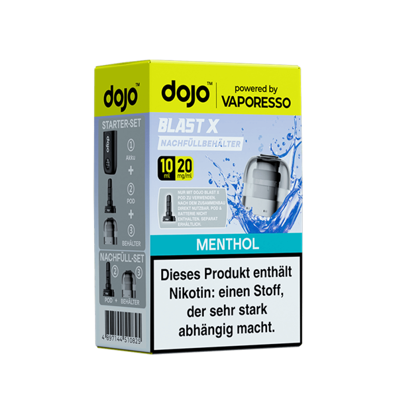 Vaporesso dojo Blast X Einweg Pod - Menthol - 20mg Nikotinsalz 10ml