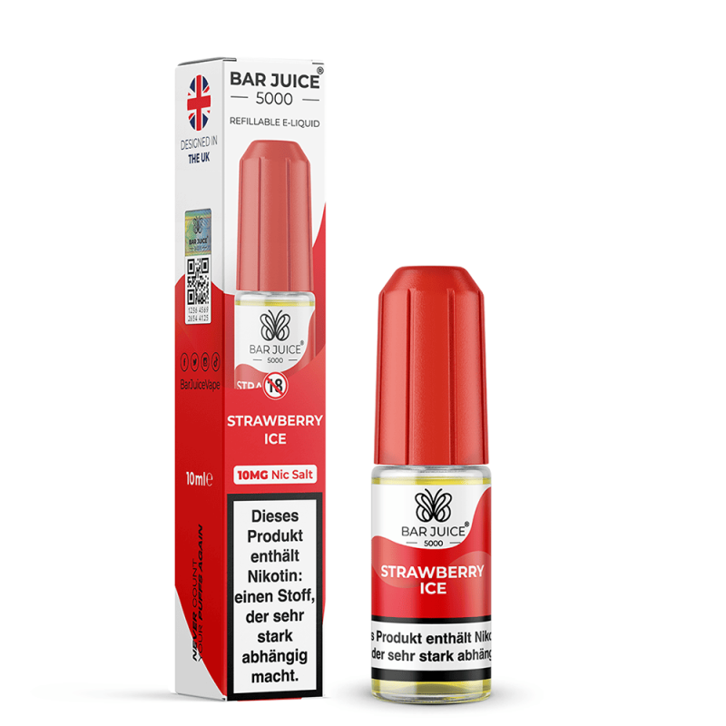 Bar Juice 5000 Nikotinsalz - Strawberry Ice - Liquid 10ml 10mg