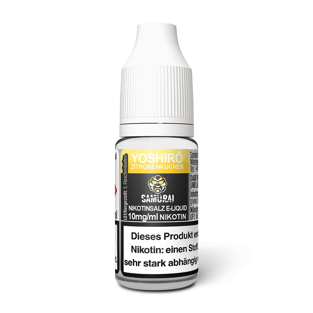 Samurai Nikotinsalz - Yoshiro Zitronenkuchen - Liquid 10ml 10mg