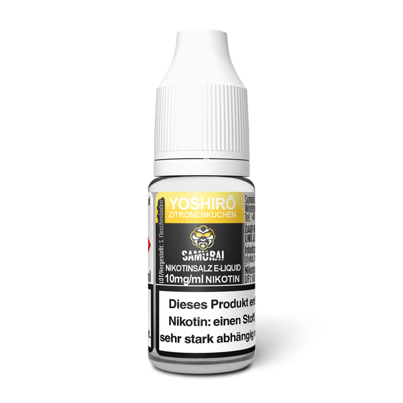 Samurai Nikotinsalz - Yoshiro Zitronenkuchen - Liquid 10ml 10mg