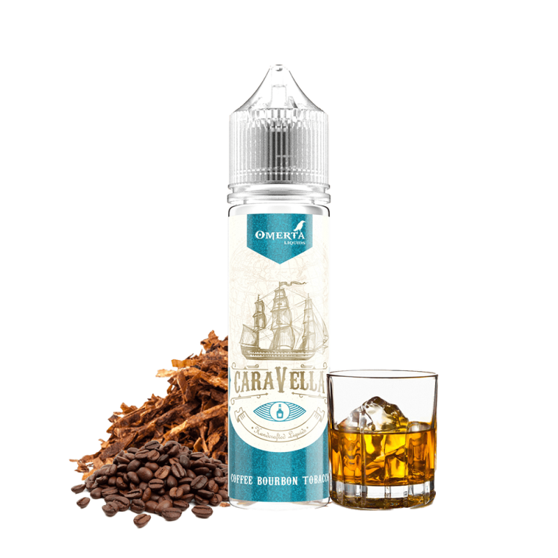 Omerta Aroma Longfill - Caravella Coffe Bourbon Tobacco - 10ml Aroma in 60ml Flasche