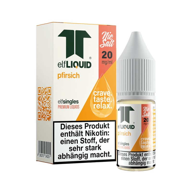 Elf-Liquid Nikotinsalz - Pfirsich - 10ml Liquid 20mg