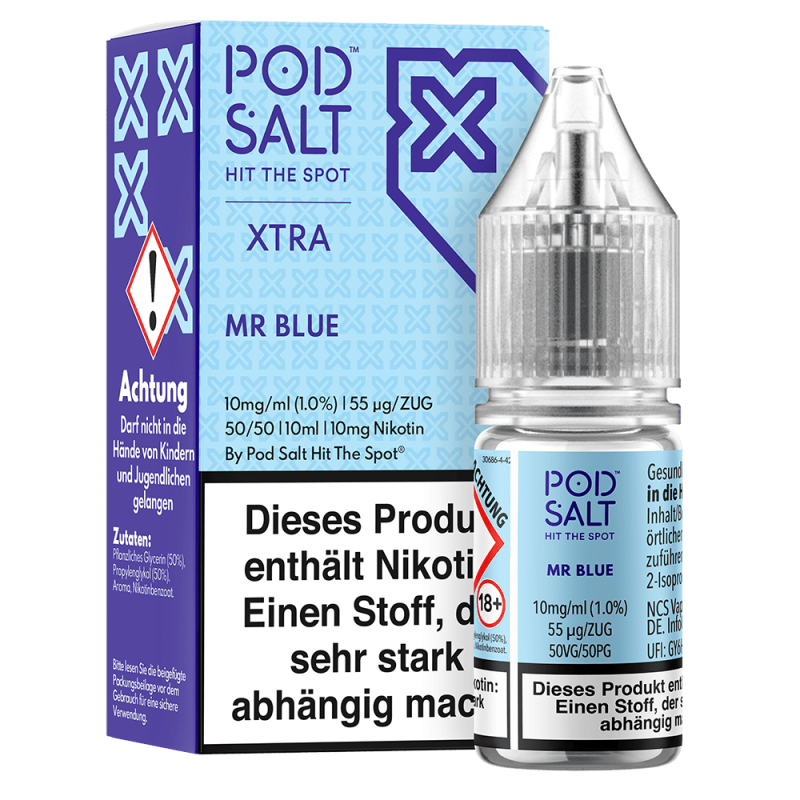 Pod Salt Xtra Nikotinsalz - Mr Blue - Liquid 10ml