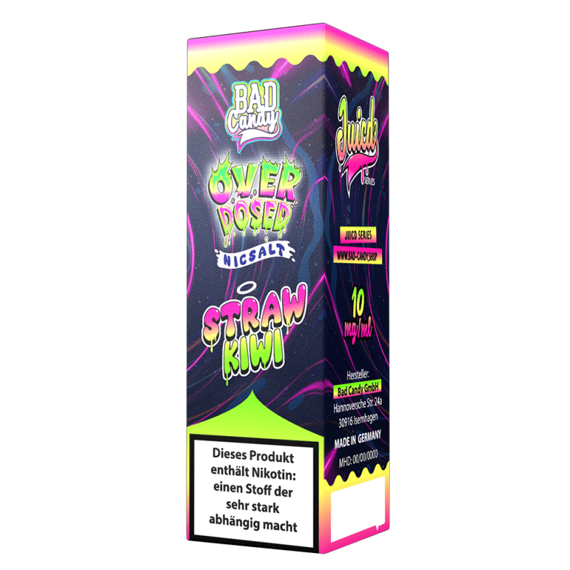 Bad Candy Nikotinsalz - Straw Kiwi - Overdosed 10ml Liquid 20mg