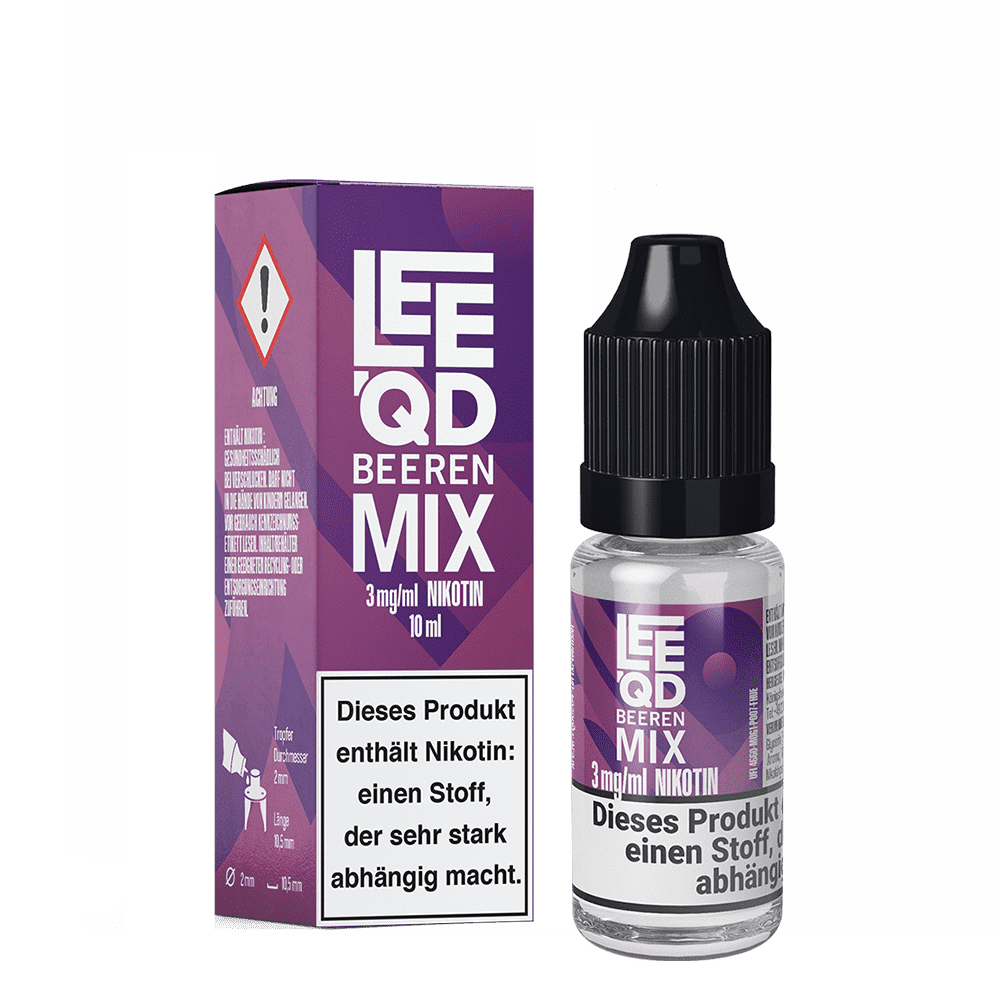 LEEQD Liquid - Crazy Beeren Mix - 10ml 3mg