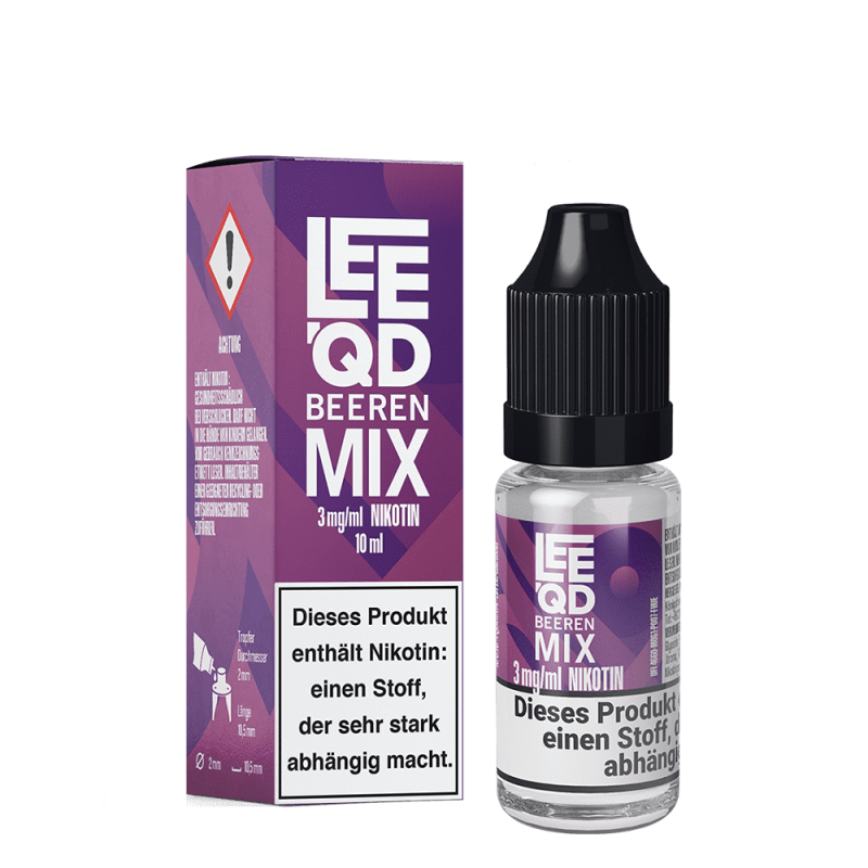 LEEQD Liquid - Crazy Beeren Mix - 10ml 3mg