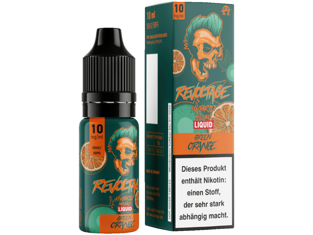 Revoltage Hybrid Nikotinsalz Green Orange 10ml 10mg