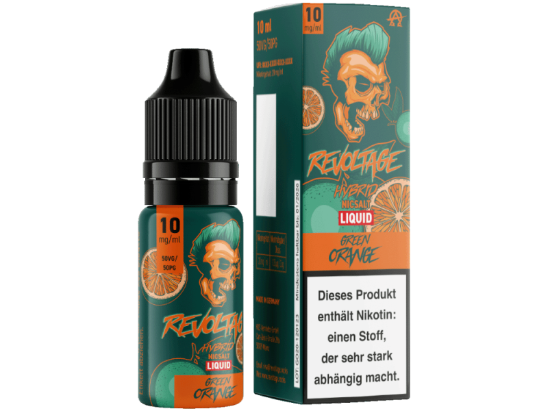 Revoltage Hybrid Nikotinsalz Green Orange 10ml 10mg