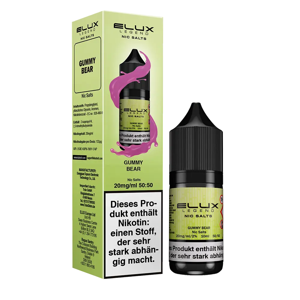 Elux Nikotinsalz - Gummy Bear - Liquid 10ml
