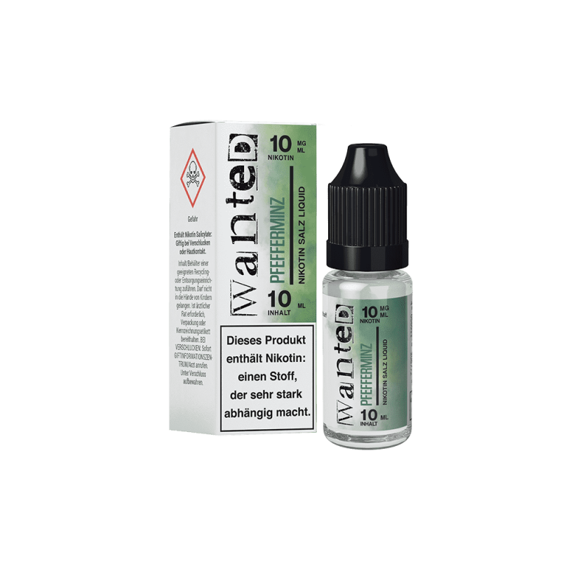Wanted Nikotinsalz - Pfefferminz - Overdosed 10ml Liquid 10mg
