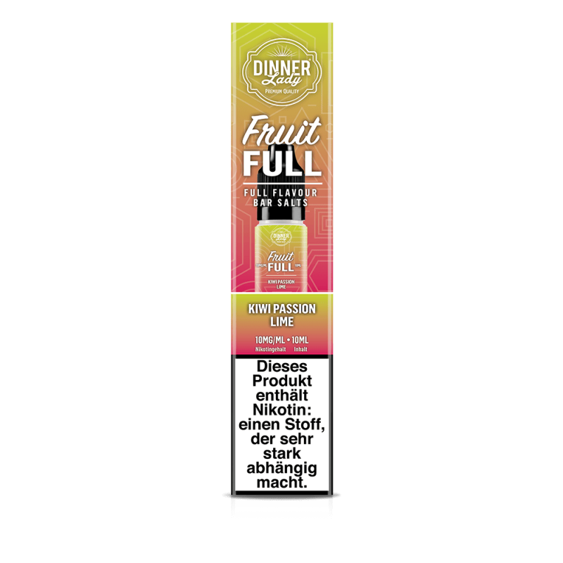 Dinner Lady Fruit Full Nikotinsalz - Kiwi Passion Lime - 10ml Liquid 10mg