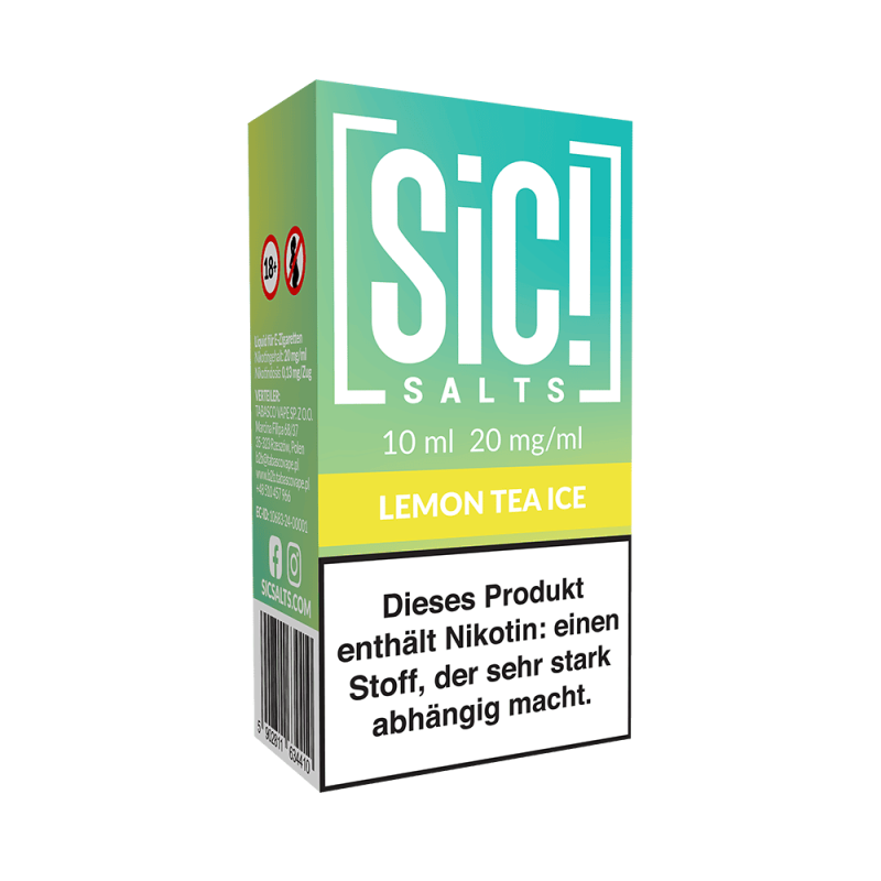 SIC Nikotinsalz - Lemon Tea Ice -10ml Liquid 20mg