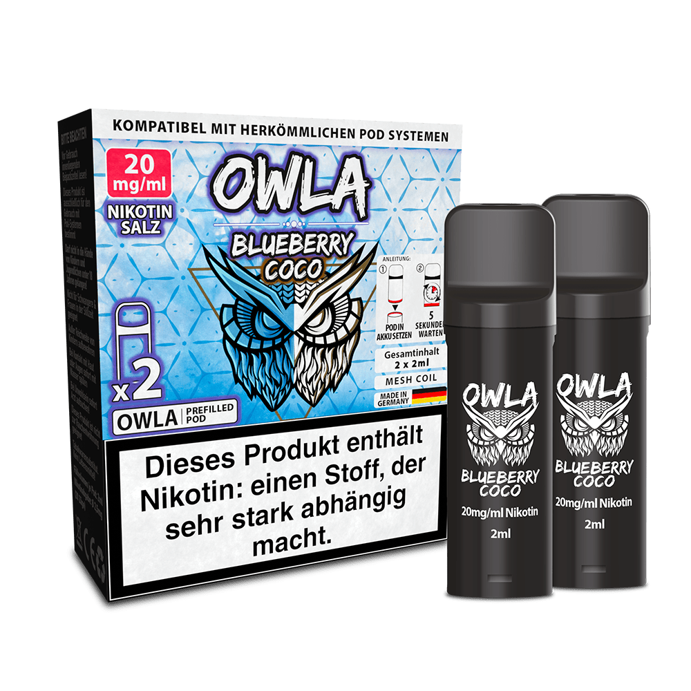 OWLA Pods – Blueberry Coco – 2ml (2 Stück) 20mg