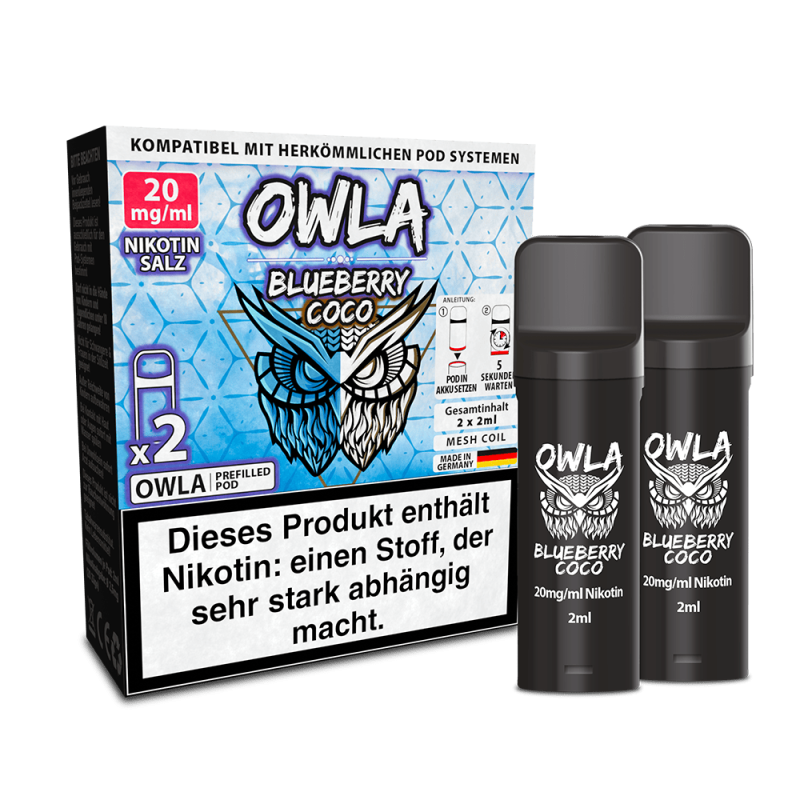 OWLA Pods – Blueberry Coco – 2ml (2 Stück)