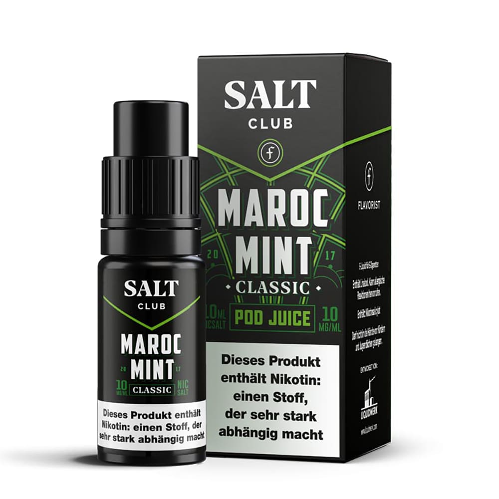 Salt Club Nikotinsalz - Flavorist Maroc Mint Classic - Liquid 10ml