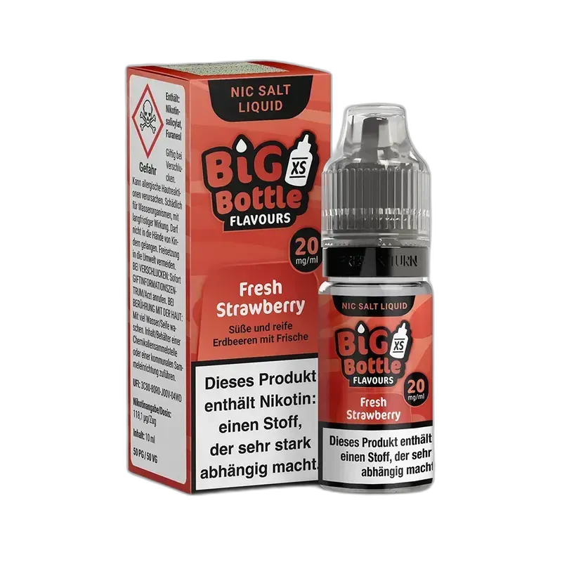Big Bottle Flavours - Fresh Strawberry - 10ml Nikotinsalz 20mg