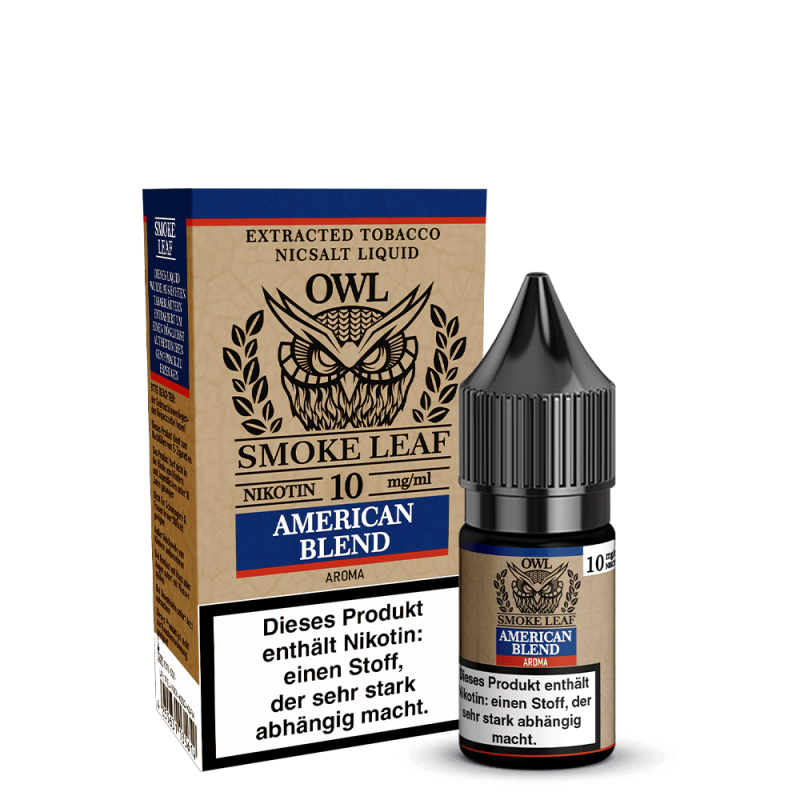 OWL Smoke Leaf Nikotinsalz - American Blend Tobacco - 10ml Liquid 10mg