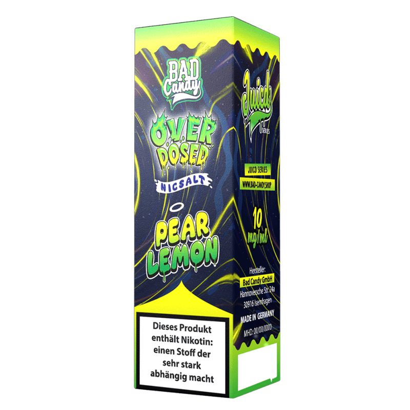 Bad Candy Nikotinsalz - Pear Lemon - Overdosed 10ml Liquid