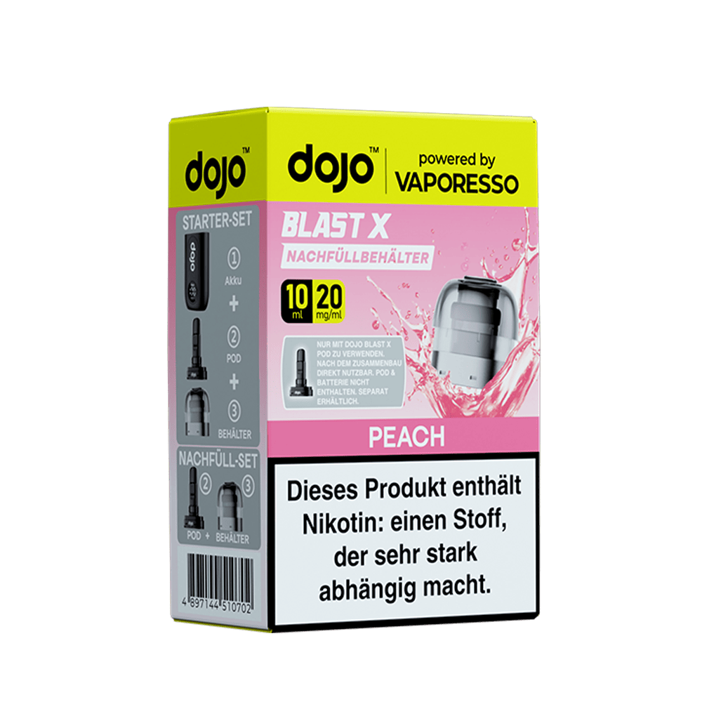 Vaporesso dojo Blast X Pods – Peach – 20mg – 10ml (1 Stück)
