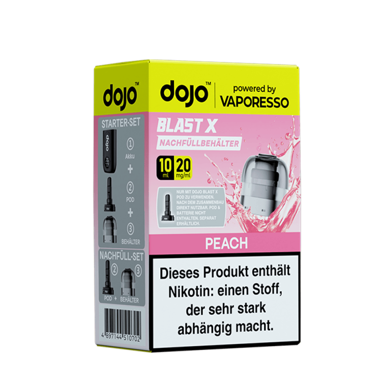Vaporesso dojo Blast X Einweg Pod - Peach - 20mg Nikotinsalz 10ml