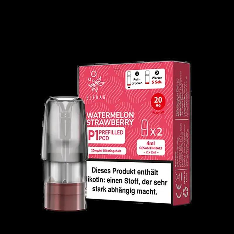 2x Elfbar Mate 500 Einweg P1 Pod - Watermelon Strawberry - 20mg Nikotinsalz 2ml