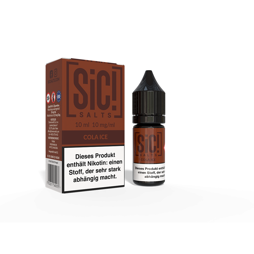 SIC Nikotinsalz - Cola Ice -10ml Liquid 10mg