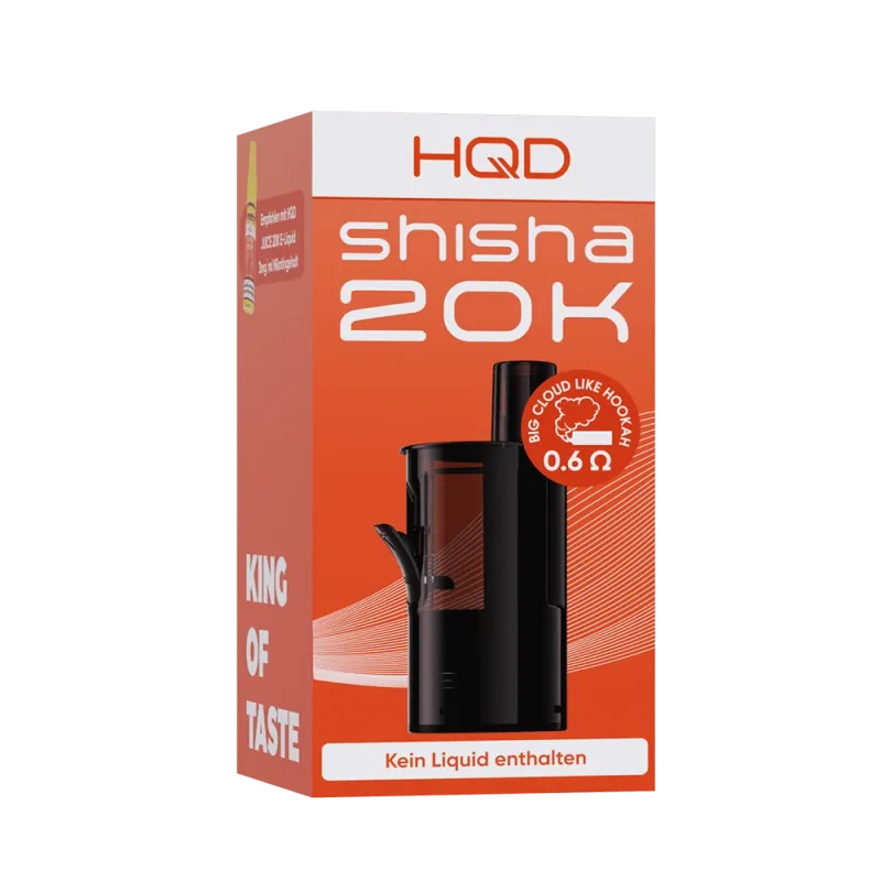 HQD Shisha 20K Refillable Pod 0,6 Ohm 10ml