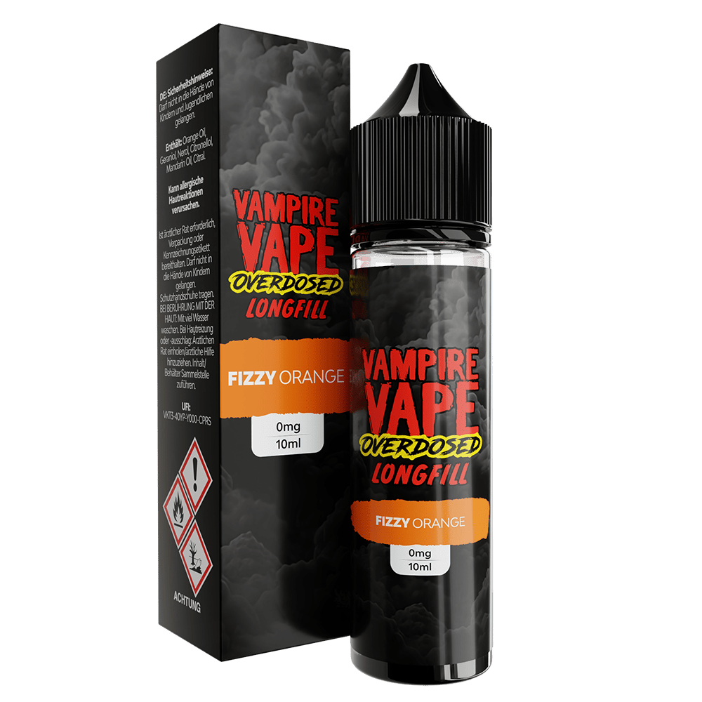 Vampire Vape Longfill - Fizzy Orange - 10ml Aroma in 60ml Flasche