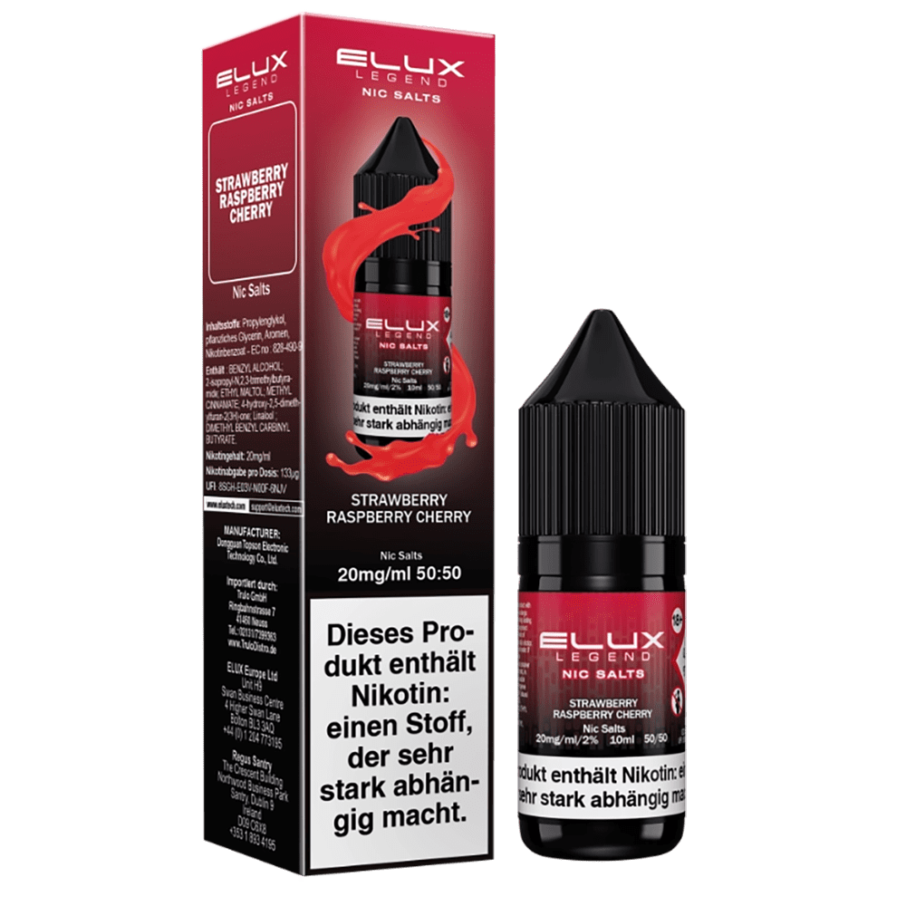 Elux Nikotinsalz - Strawberry Raspberry Cherry - Liquid 10ml