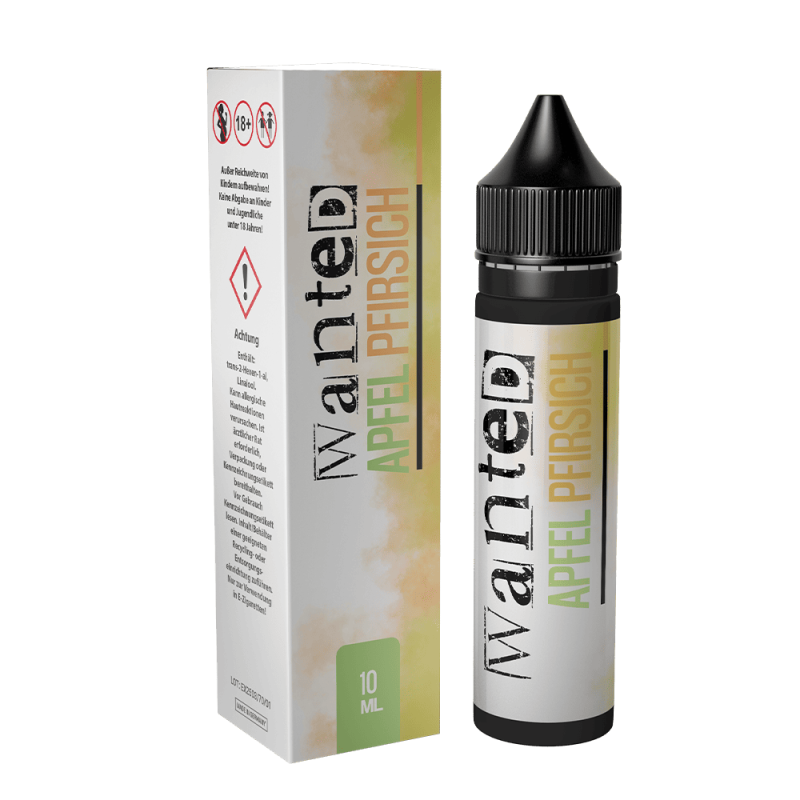 Wanted Aroma Longfill - Apfel Pfirsich - 10ml in 60ml Flasche