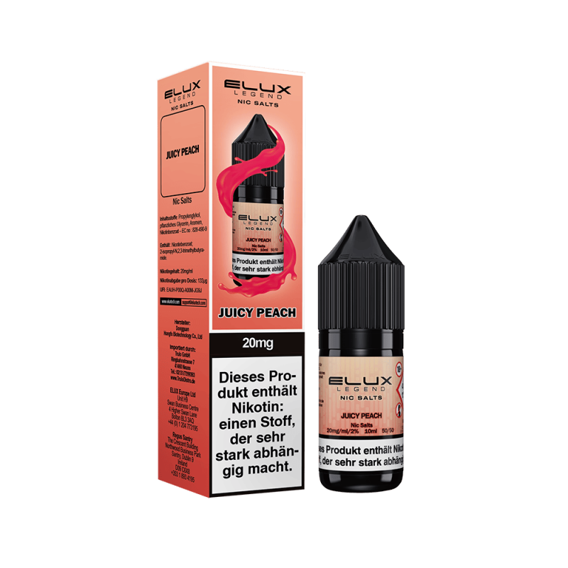 Elux Nikotinsalz - Juicy Peach - Liquid 10ml