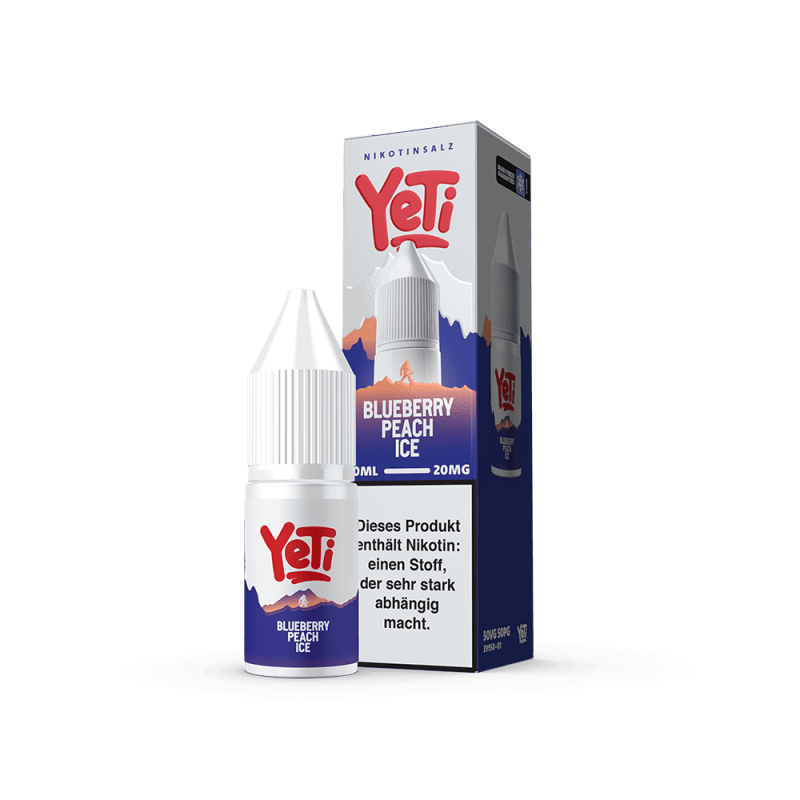 Yeti Summit Nikotinsalz - Blueberry Peach Ice - Overdosed 10ml Liquid
