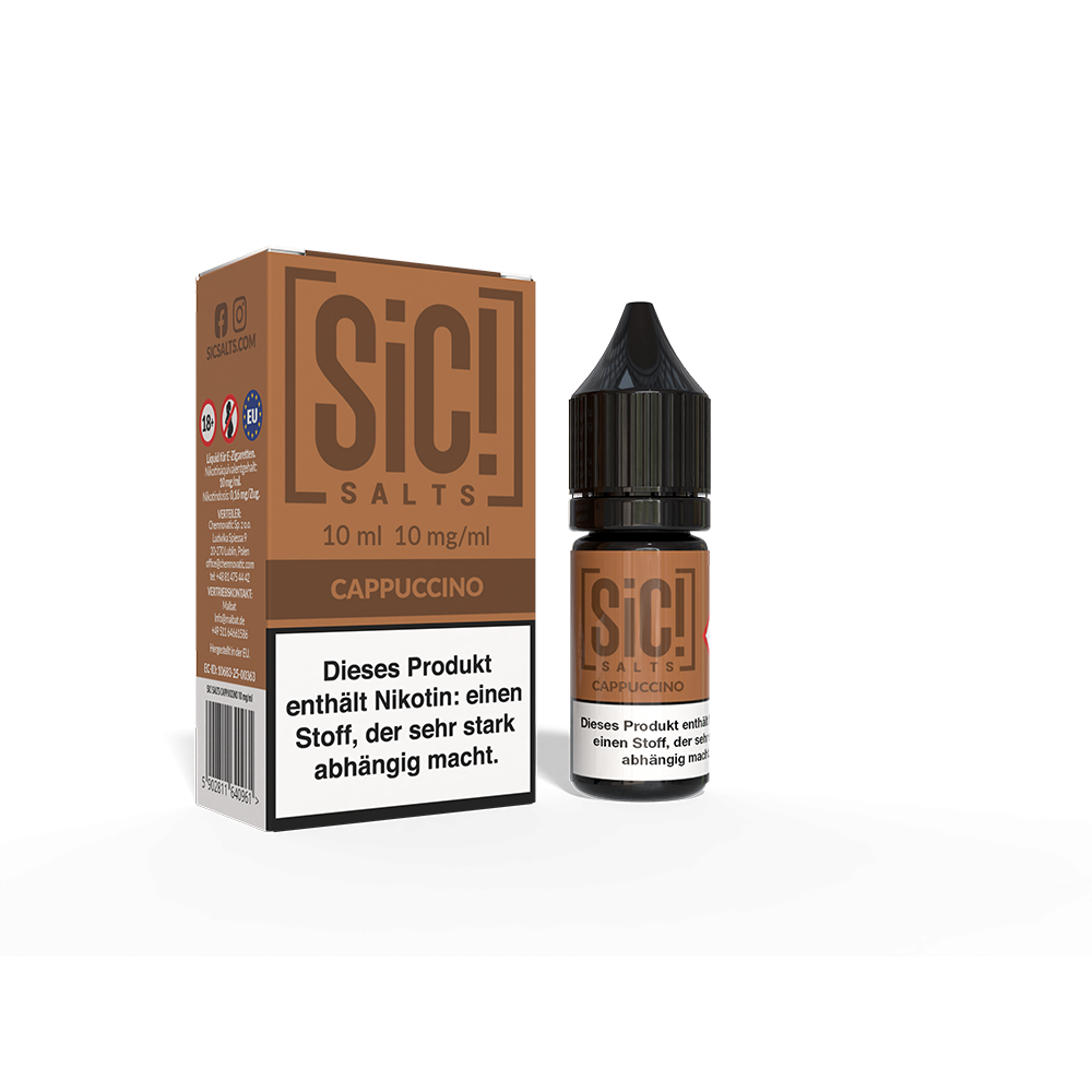SIC Nikotinsalz - Cappuccino -10ml Liquid 10mg