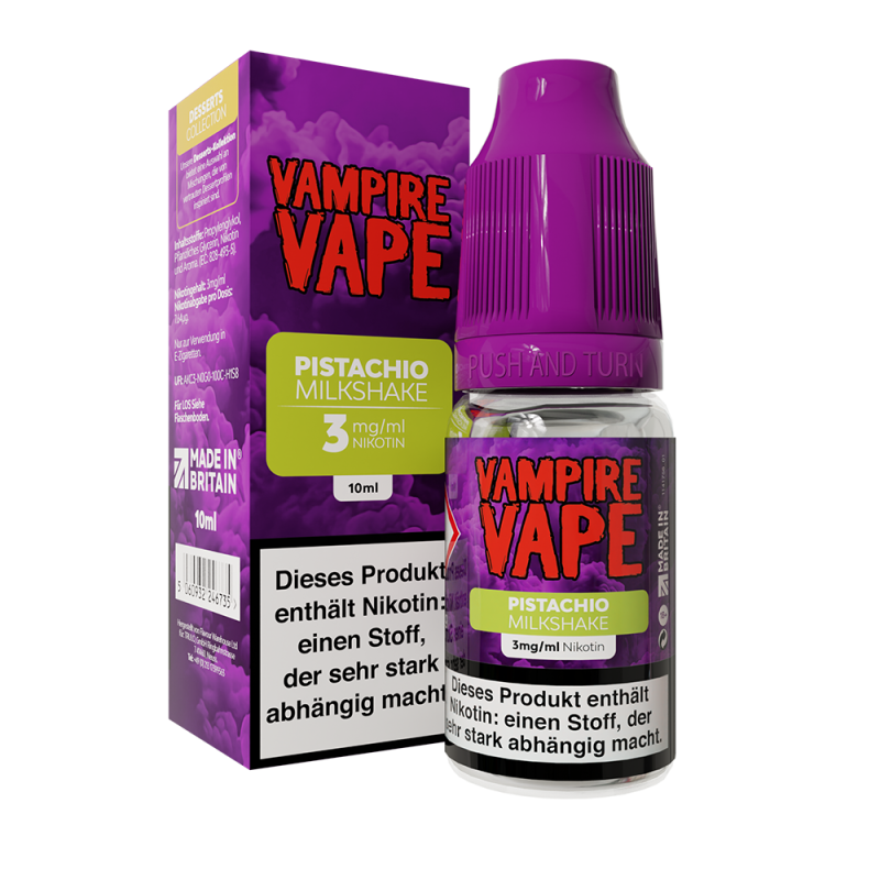 Vampire Vape Pistachio Milkshake Liquid 10ml 3mg