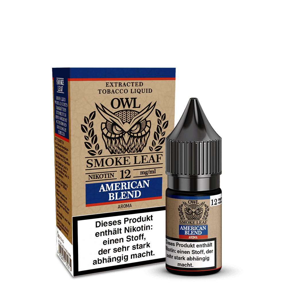 OWL Smoke Leaf Liquid - American Blend Tobacco - 10ml 12mg