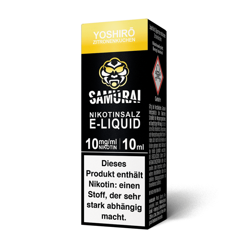 Samurai Nikotinsalz - Yoshiro Zitronenkuchen - Liquid 10ml 10mg