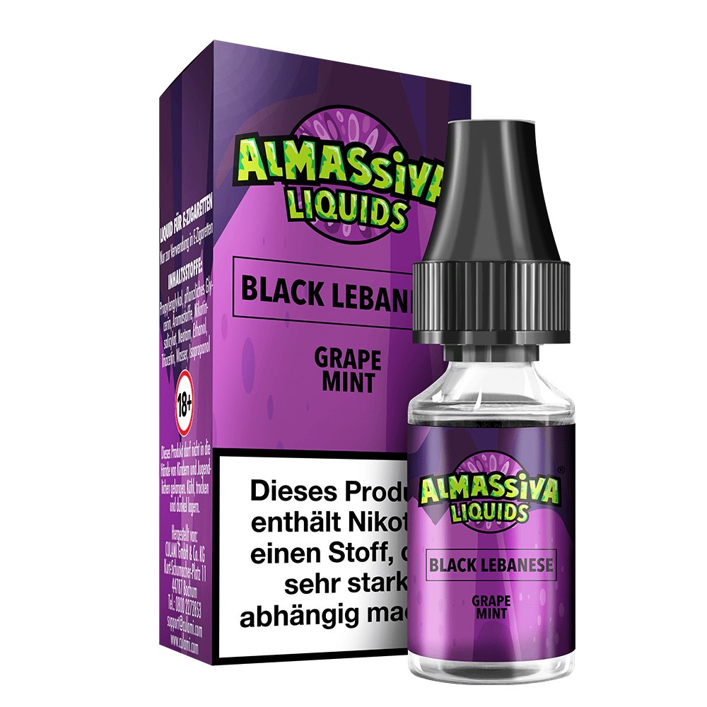 Almassiva Nikotinsalz - Black Lebanese - 10ml Liquid